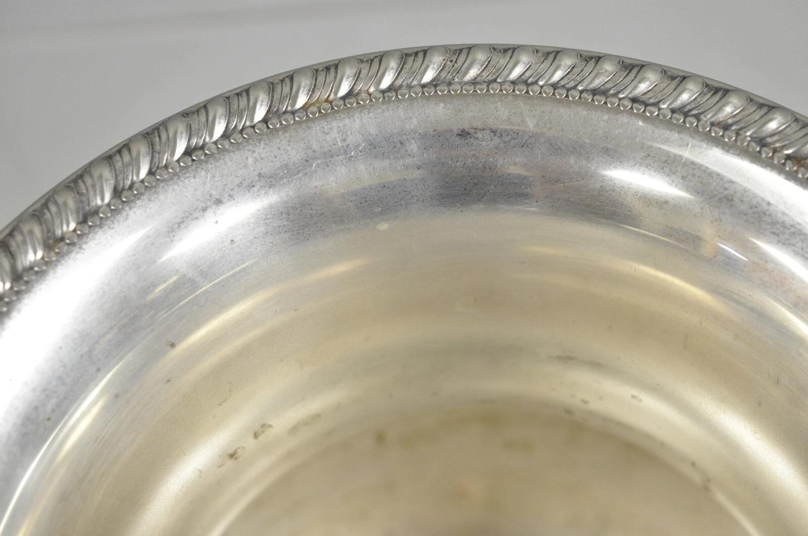 Sheridan Victorian Bulbous Silver Plated Champagne Chiller Wine Ice Bucket For Sale 6