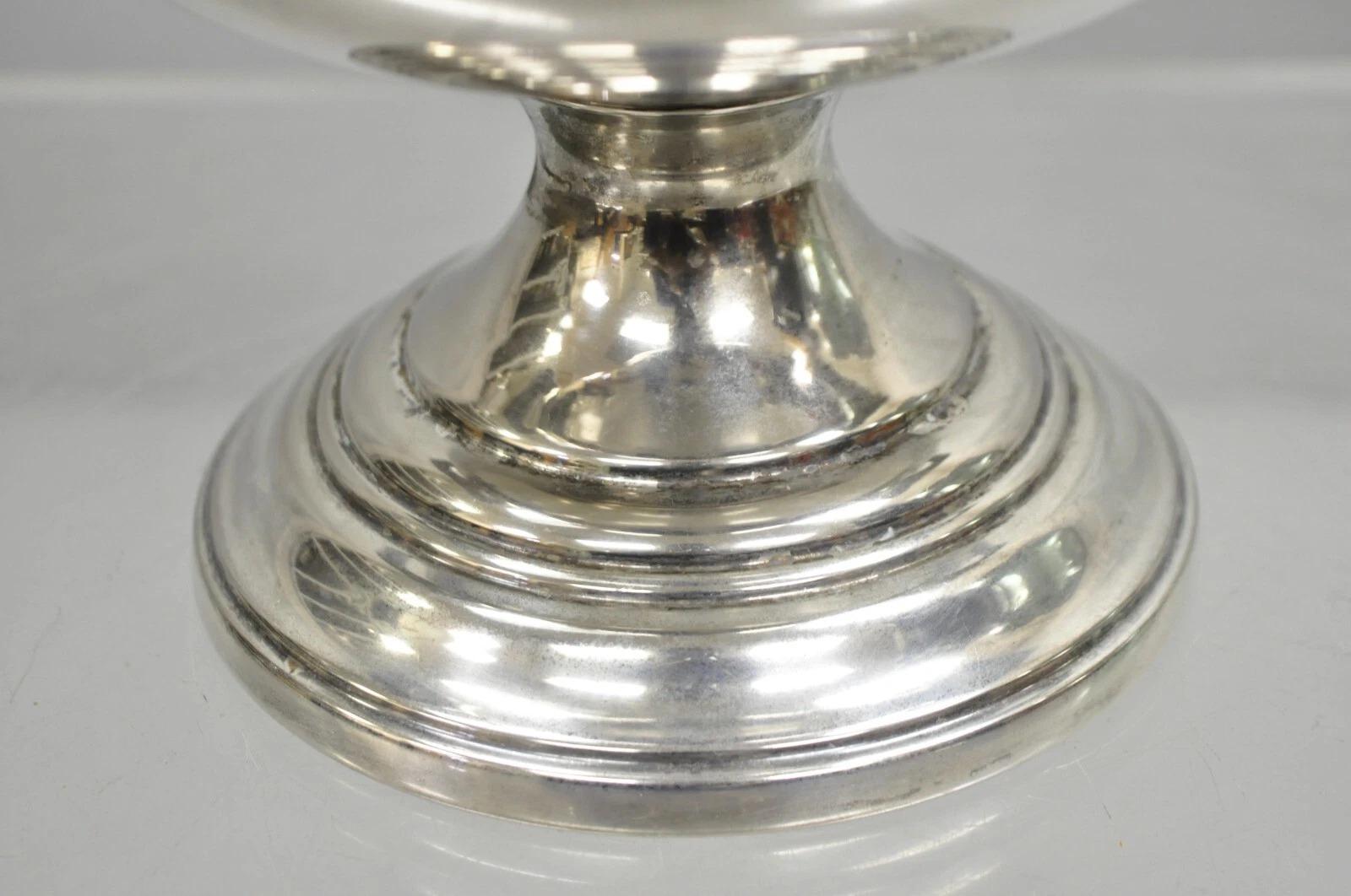 Sheridan Victorian Bulbous Silver Plated Champagne Chiller Wine Ice Bucket For Sale 1