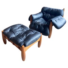 "Sheriff" Chair & Ottoman by Sergio Rodrigues, Brazil/Italy, 1950's
