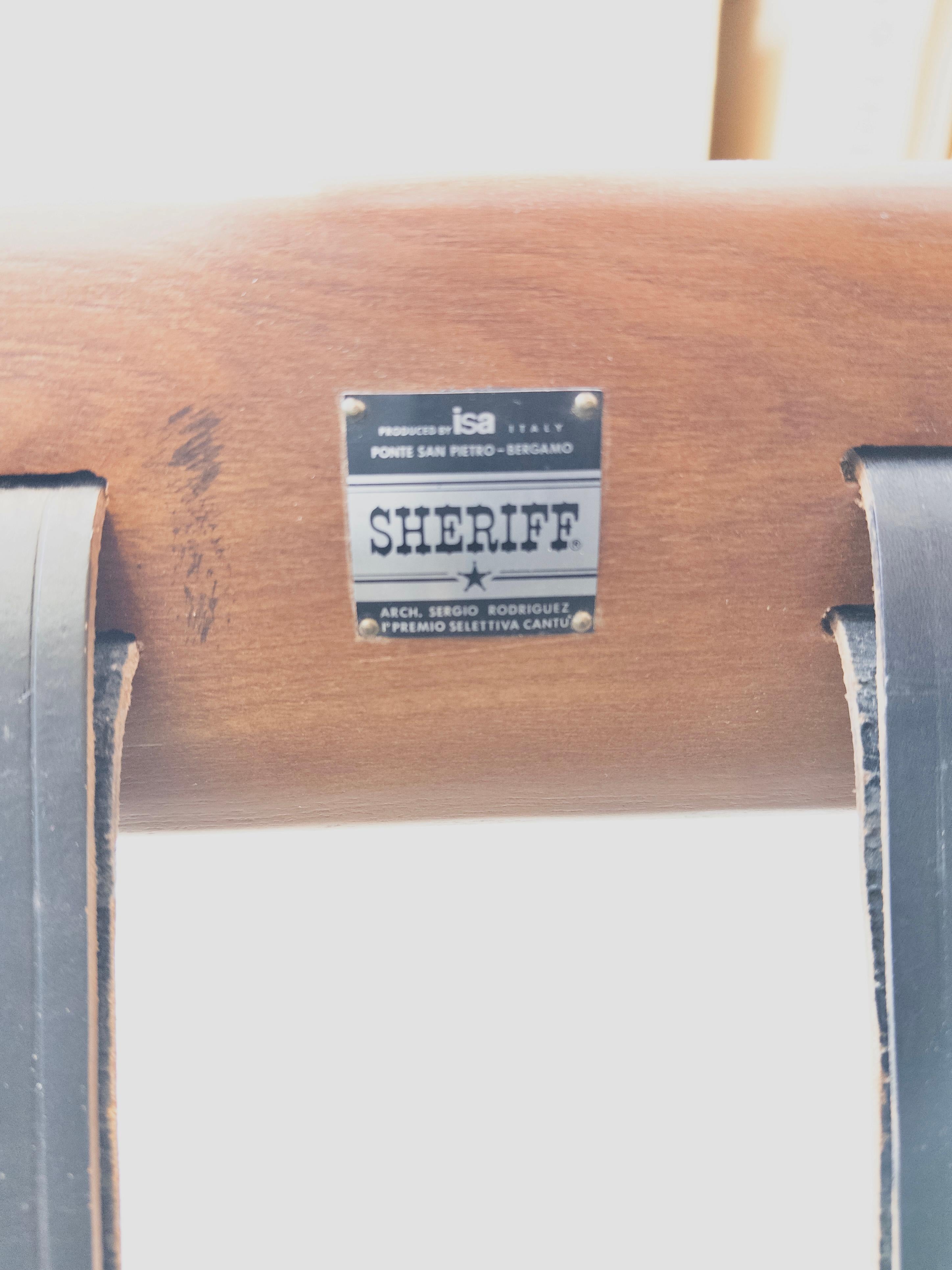 Sheriff-Sofa von Sergio Rodrigues für ISA Bergamo (Leder) im Angebot
