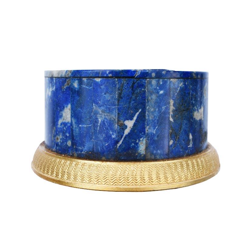 Sherle Wagner blue Lapiz Lazuli gold-plated hardware basin set faucet and handles, 1970s

Beautiful Sherle Wagner gold-plated semiprecious lapis lazuli fluted basin set. This piece features one faucet with a stopper, two fluted handles and