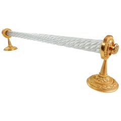 Sherle Wagner Collection Glass Towel Bar, circa 1960s