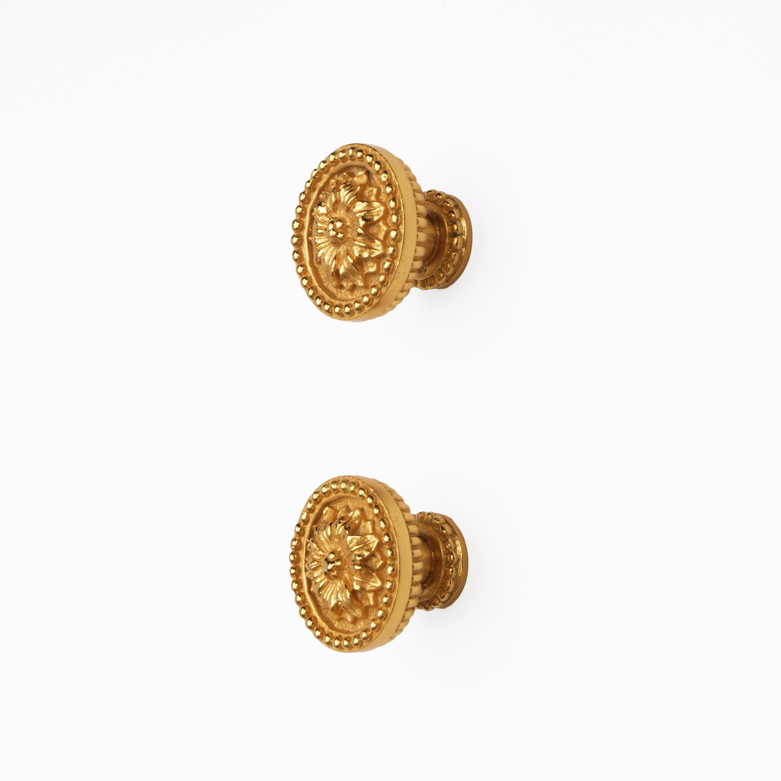 Sherle Wagner Gold Cabinet or Drawer Knobs 2