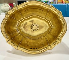 Sherle Wagner Gold Porcelain Sink
