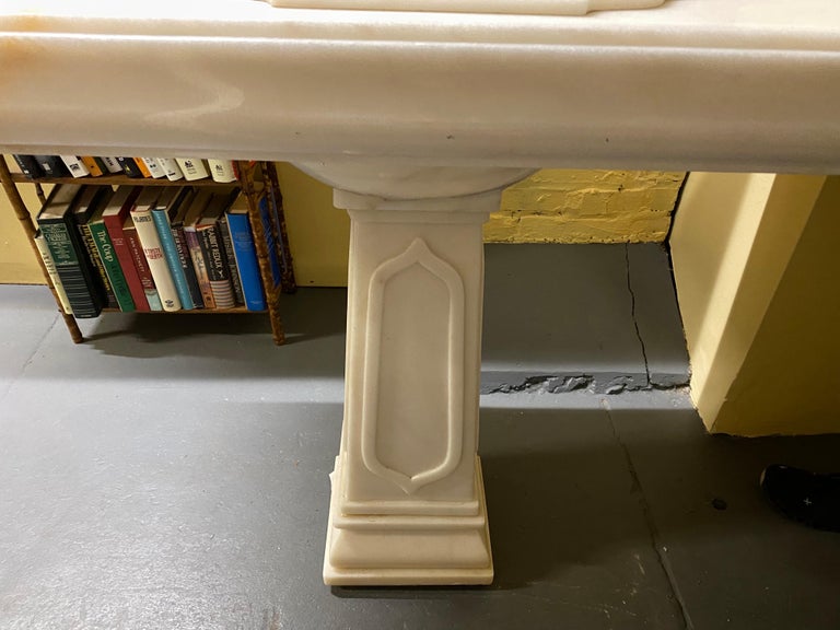 Sherle Wagner Marble Pedestal Sink For Sale at 1stDibs