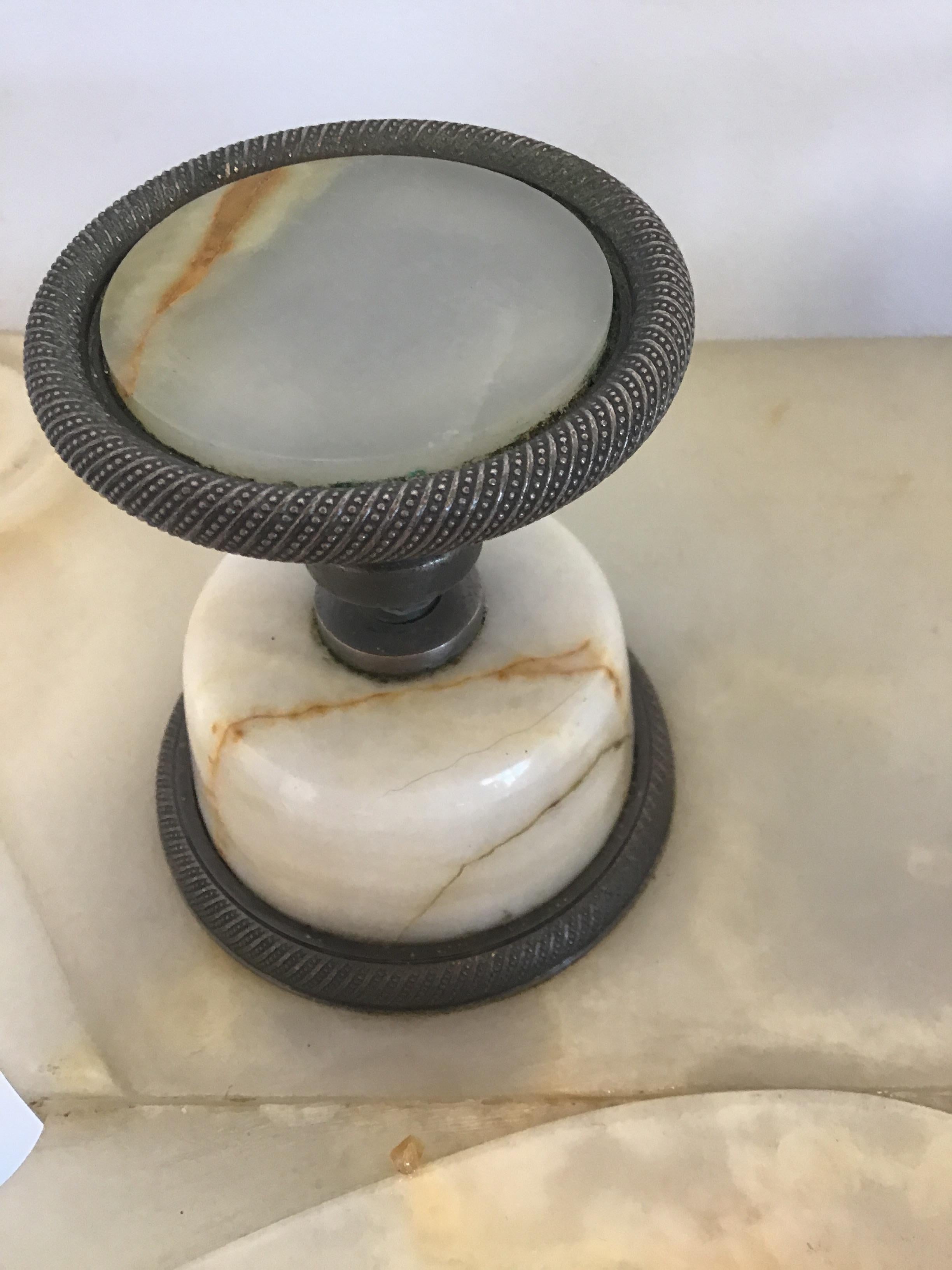 Sherle Wagner Onyx Pedestal Sink 7