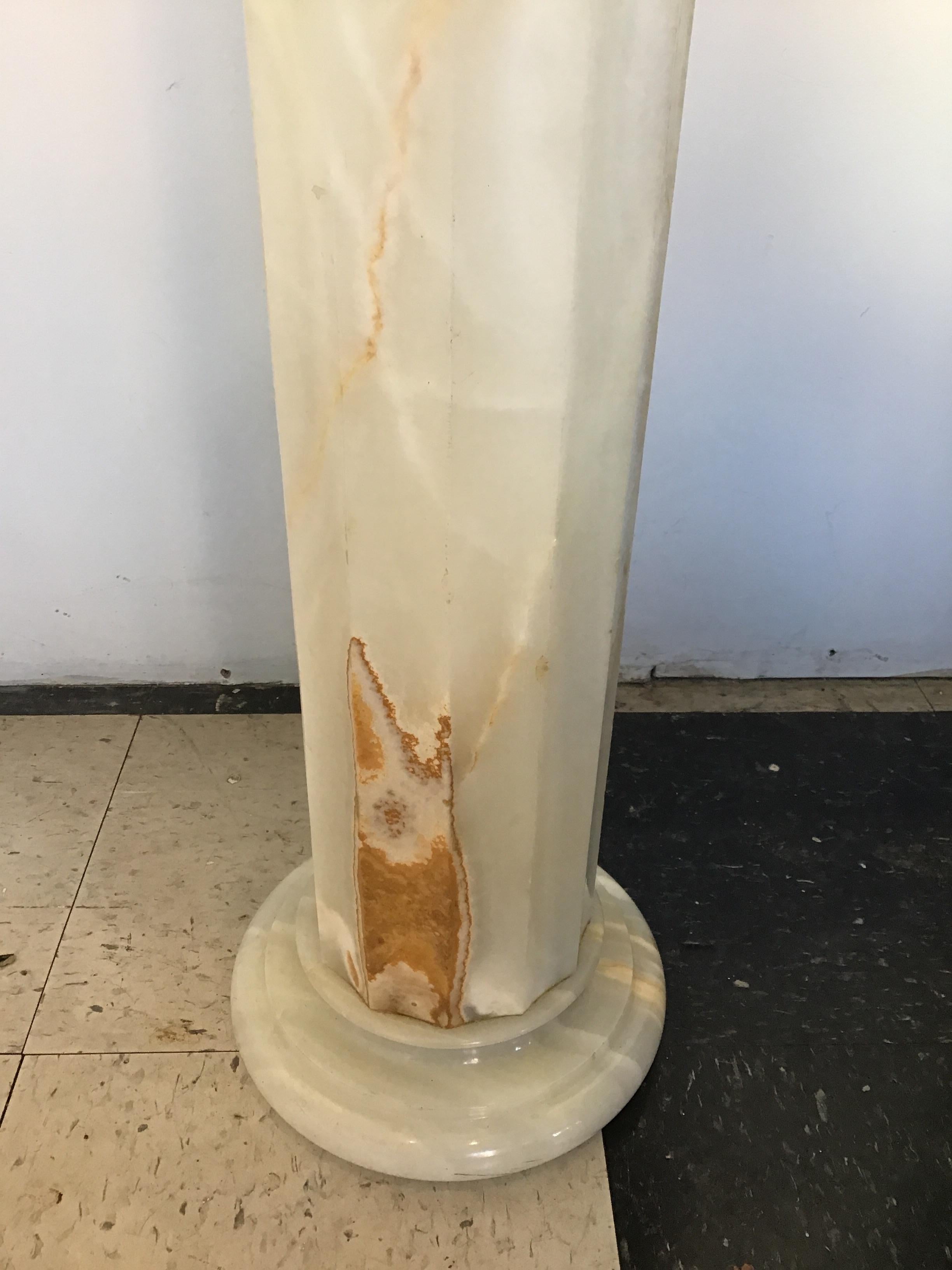 Sherle Wagner Onyx Pedestal Sink 9