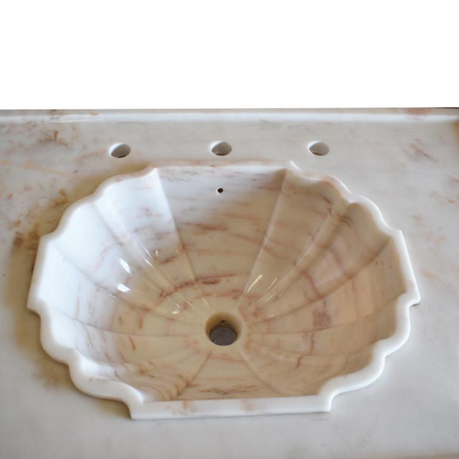 Sherle Wagner Pink Marble Georgian Pedestal Sink In Rose Aurora Marble At 1stdibs