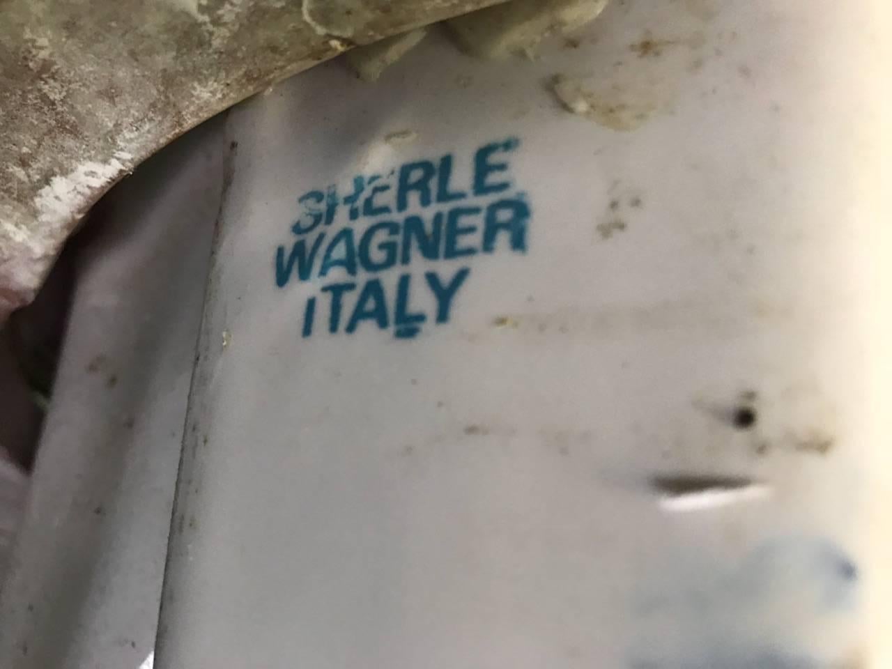 Italian Sherle Wagner Rouge Marble Powder Room Sink Top For Sale