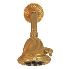 Sherle Wagner Shower Head 22-Karat Gold Plate