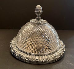 Sherle Wagner Vintage Einbaubeleuchtung für Eierkäfig aus poliertem, Nickelschliff-Kristall