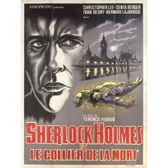 Sherlock Holmes and the Deadly Necklace 1962 French Grande Film Poster