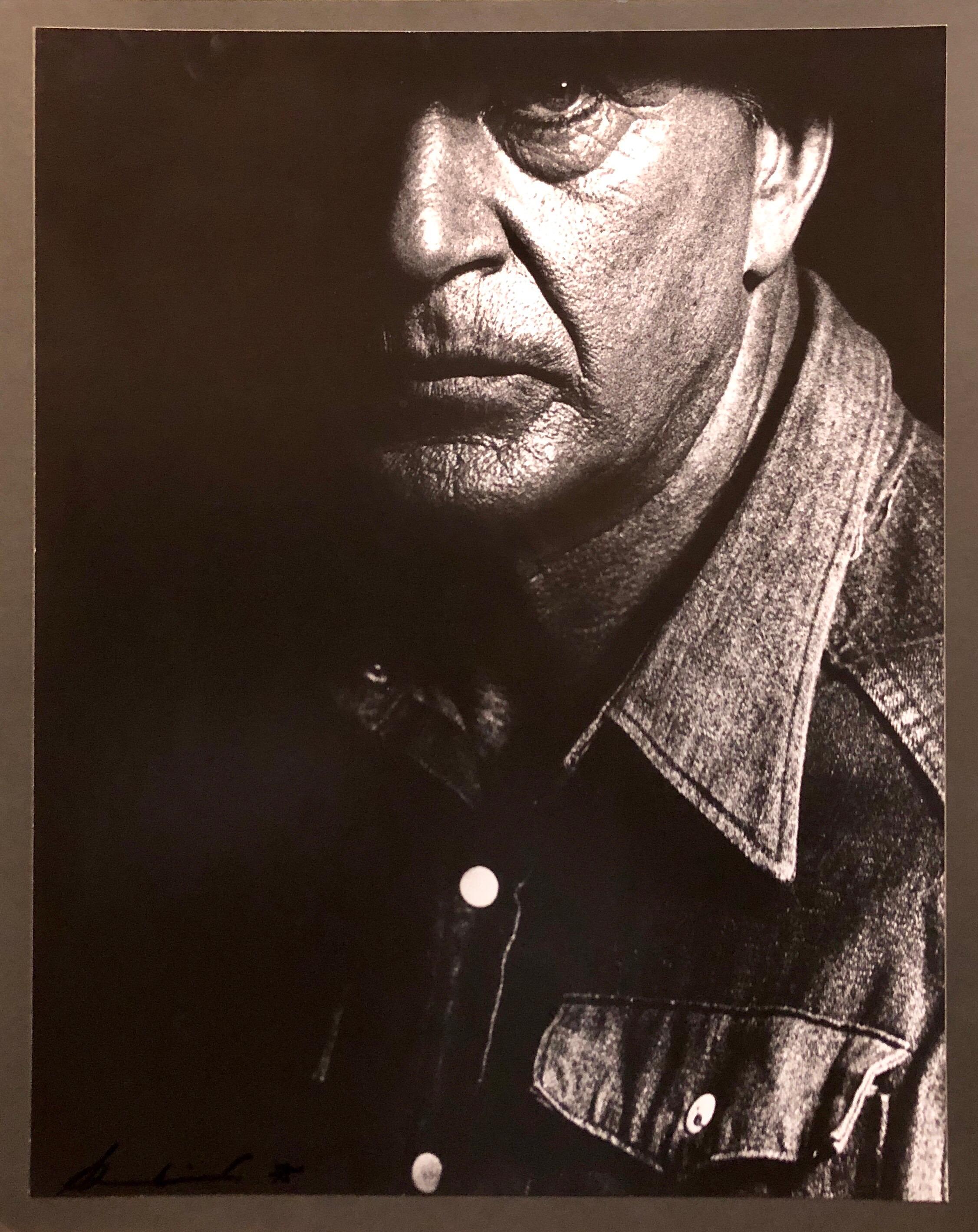 Vintage-Fotografie aus Silber mit Gelatinesilber-Gelatinedruck von Gary Cooper, Sein letztes Foto, signiert (Amerikanische Moderne), Photograph, von Sherman Weisburd