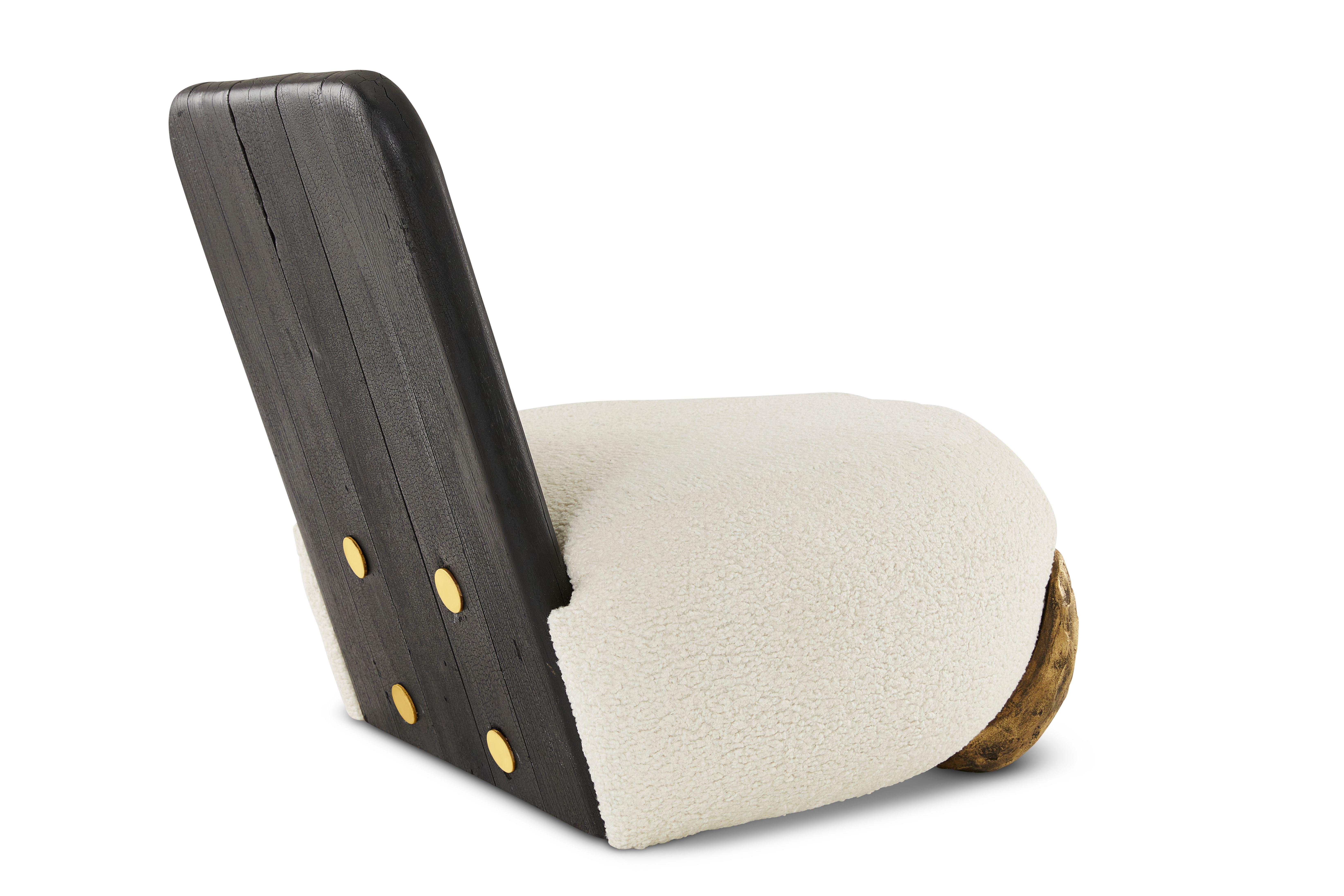 Post-Modern Sherpa Lounge Chair by Egg Designs For Sale