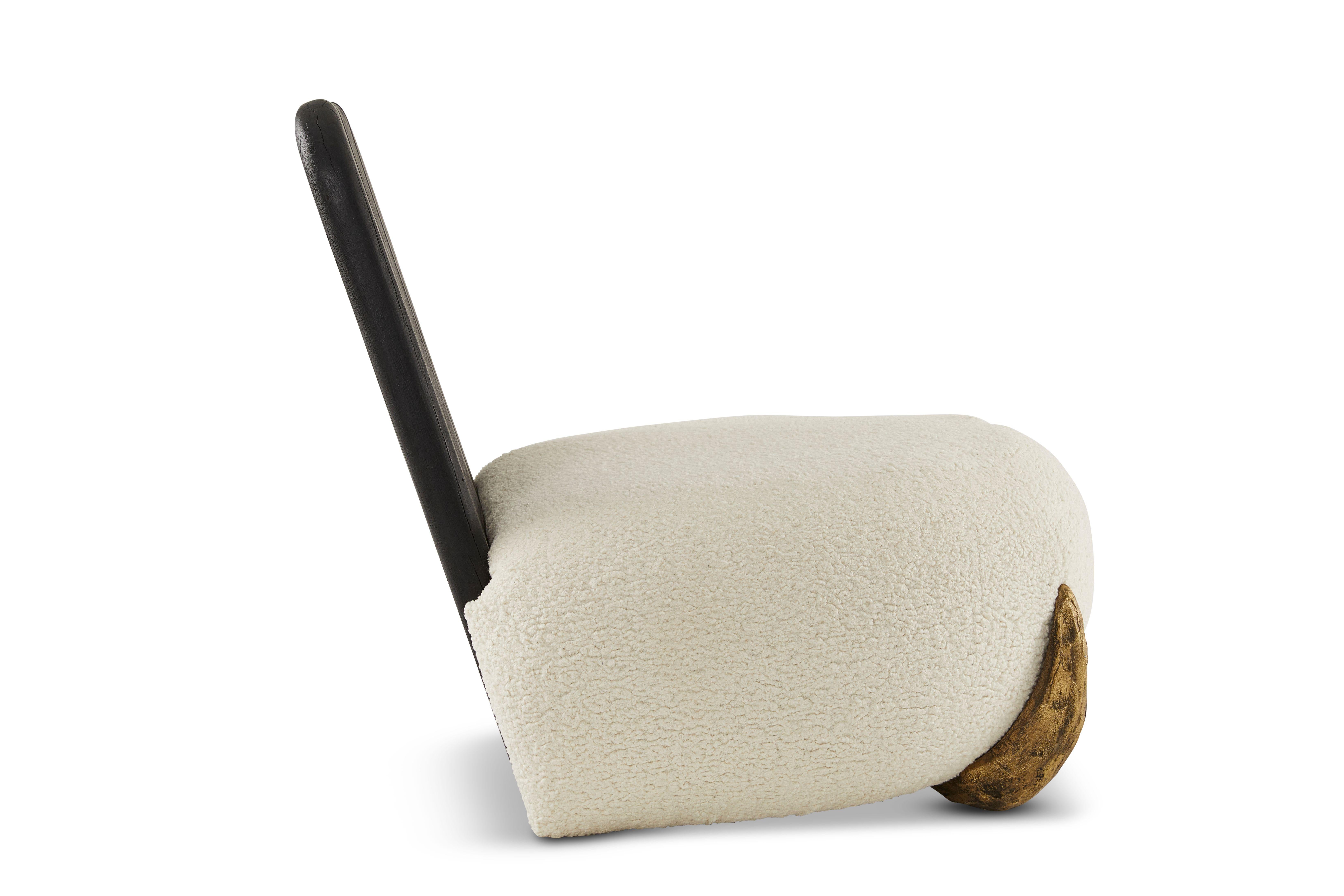 Contemporary Sherpa Lounge Chair by Egg Designs