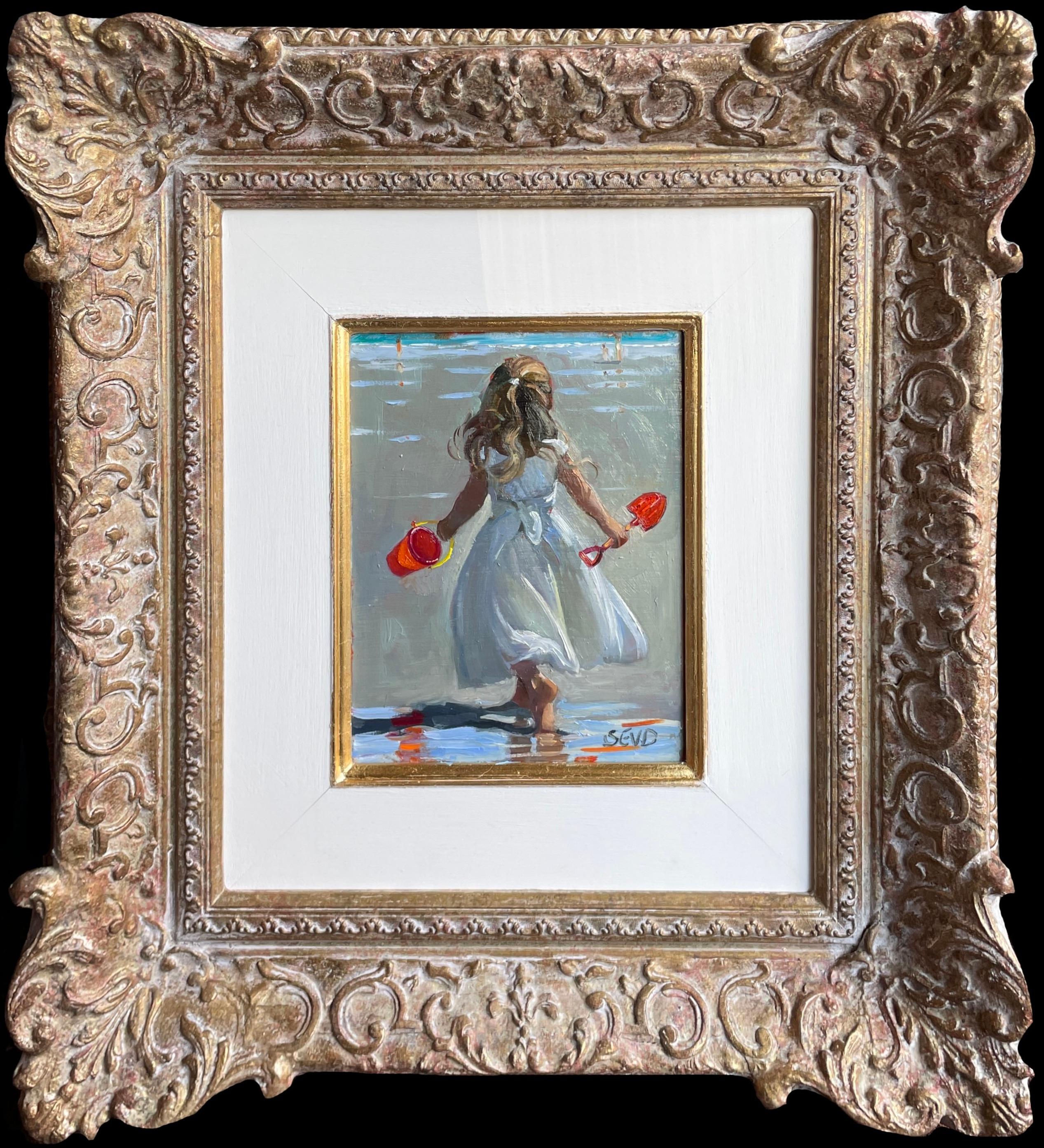 Sherree Valentine Daines Portrait Painting - Happy-Go-Lucky