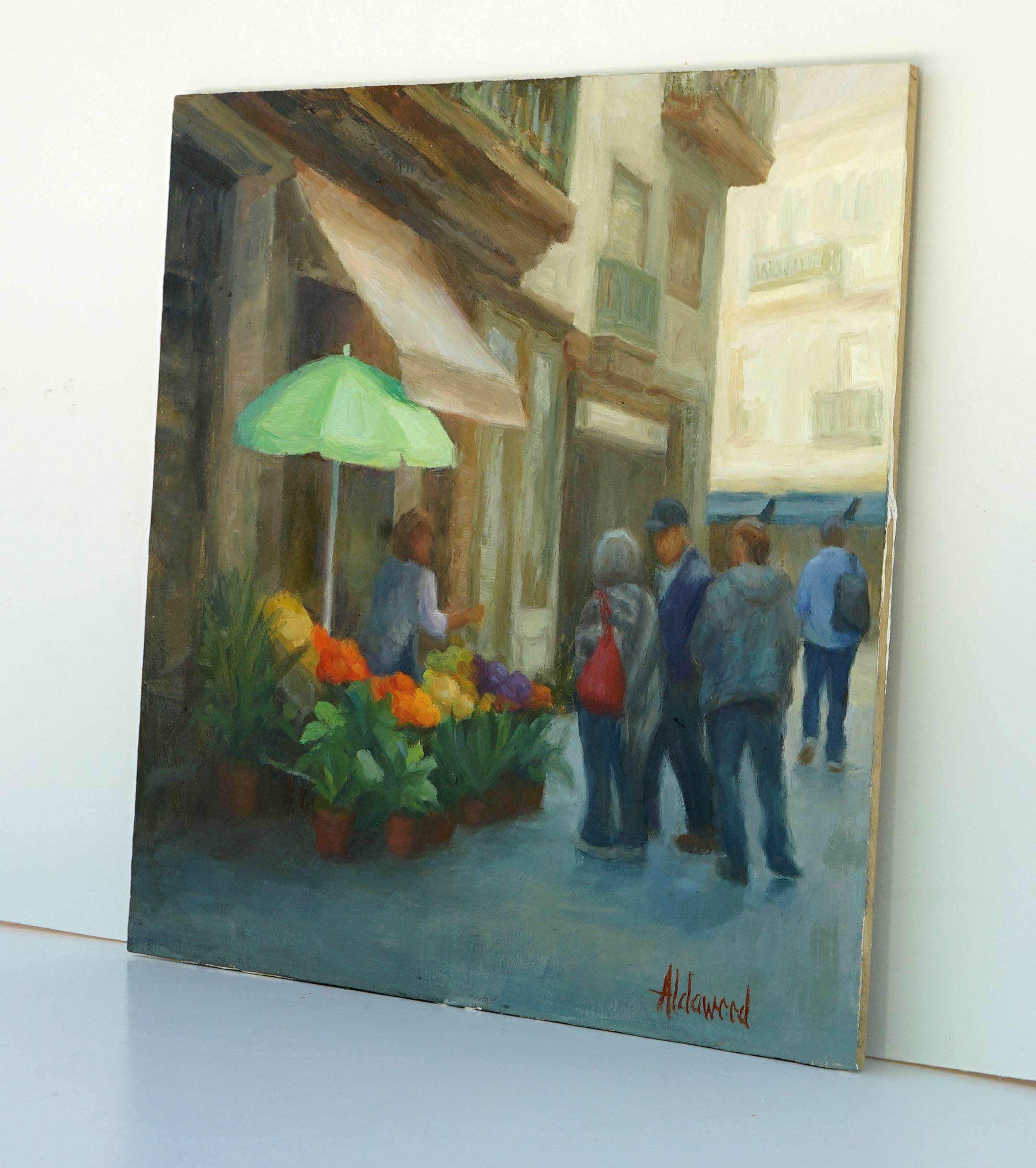 Mercado de Amarante, Pintura al óleo - Painting de Sherri Aldawood
