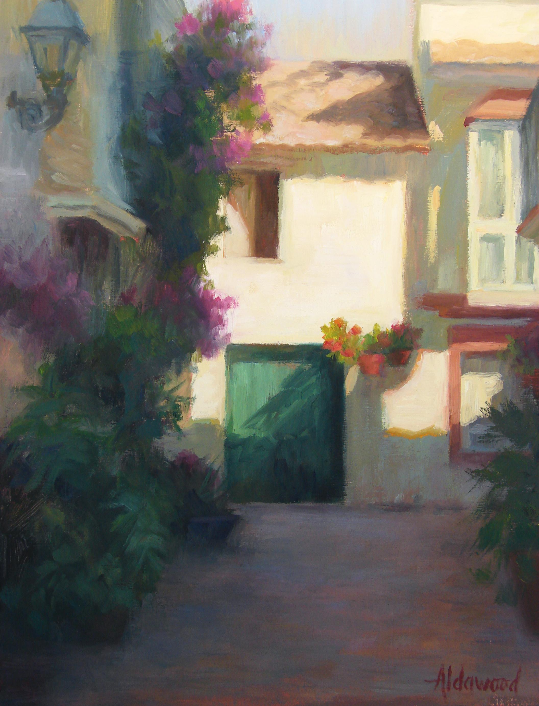 Luz de Tarde en Estepona, Pintura al Óleo en venta 1