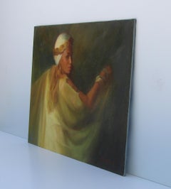 Dama de oro, Pintura al óleo