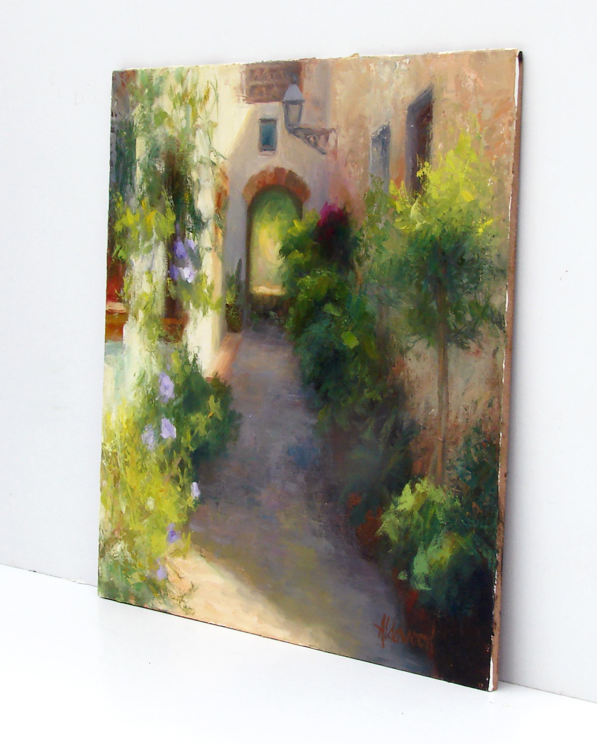 Callejón de Marbella, Pintura al óleo - Painting de Sherri Aldawood
