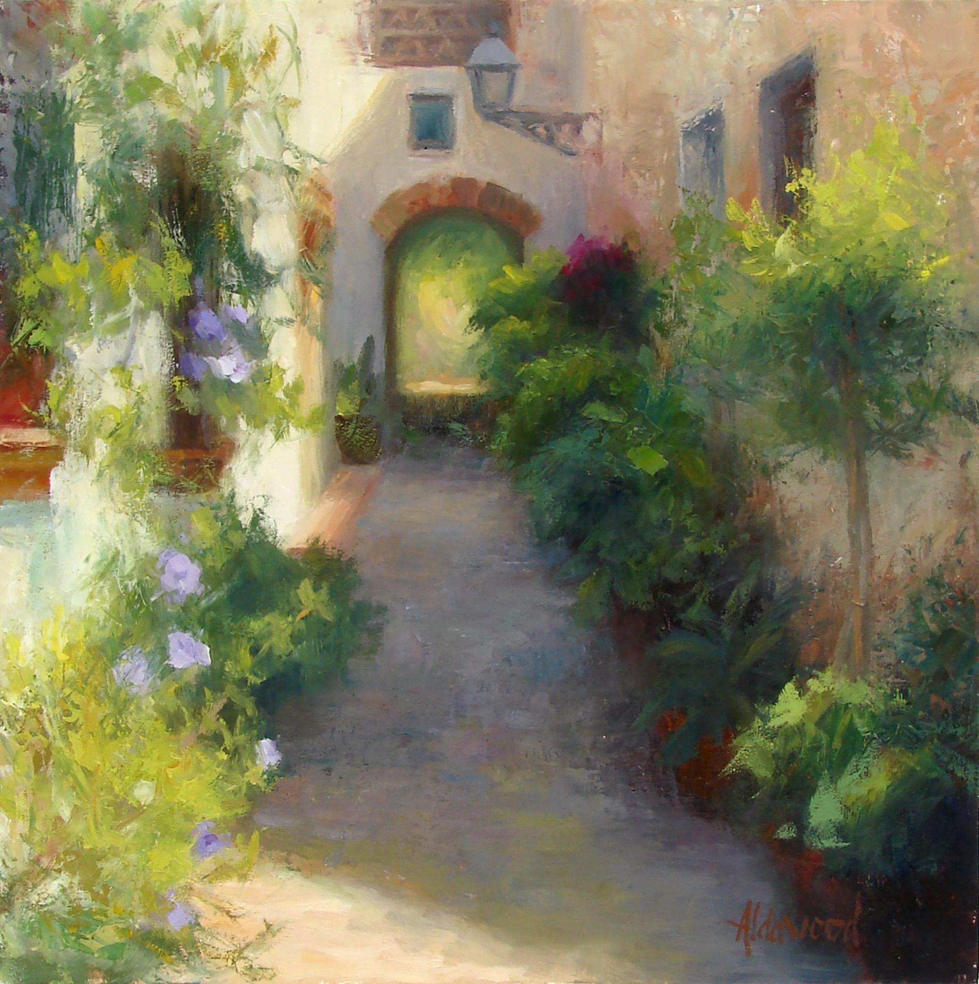 Interior Painting de Sherri Aldawood - Callejón de Marbella, Pintura al óleo