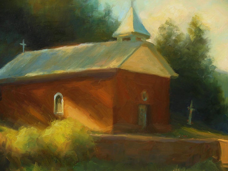 Old New Mexico Church, Oil Painting For Sale 1