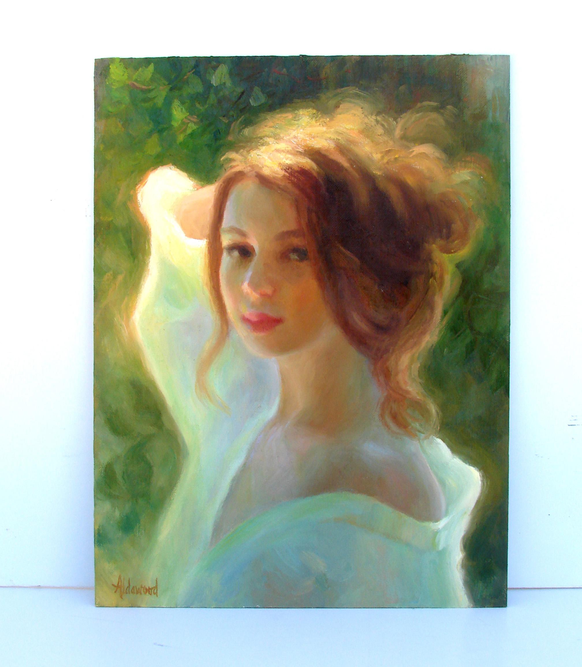 Redhead in Sunlight, Oil Painting 1