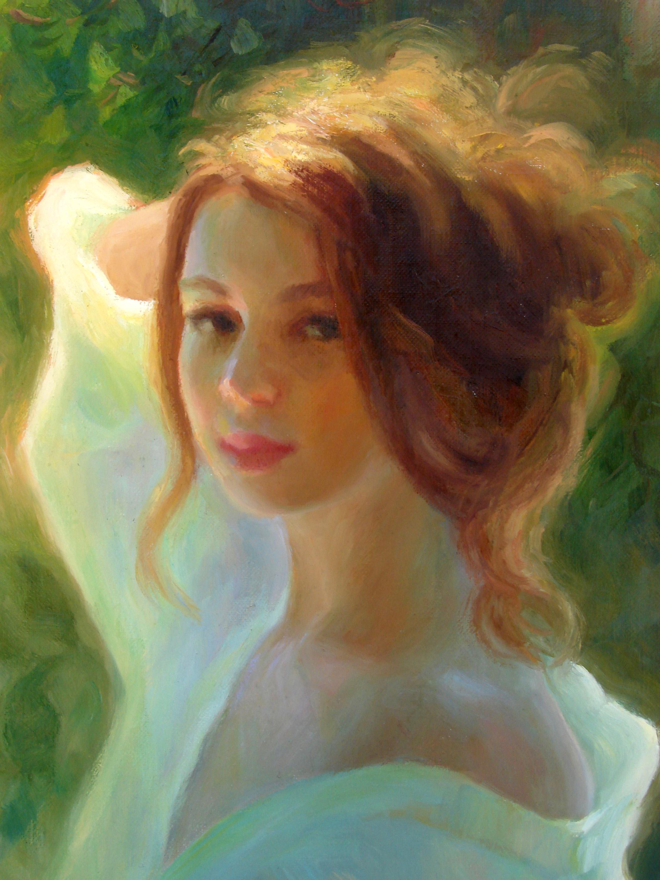 Redhead in Sunlight, Oil Painting 2