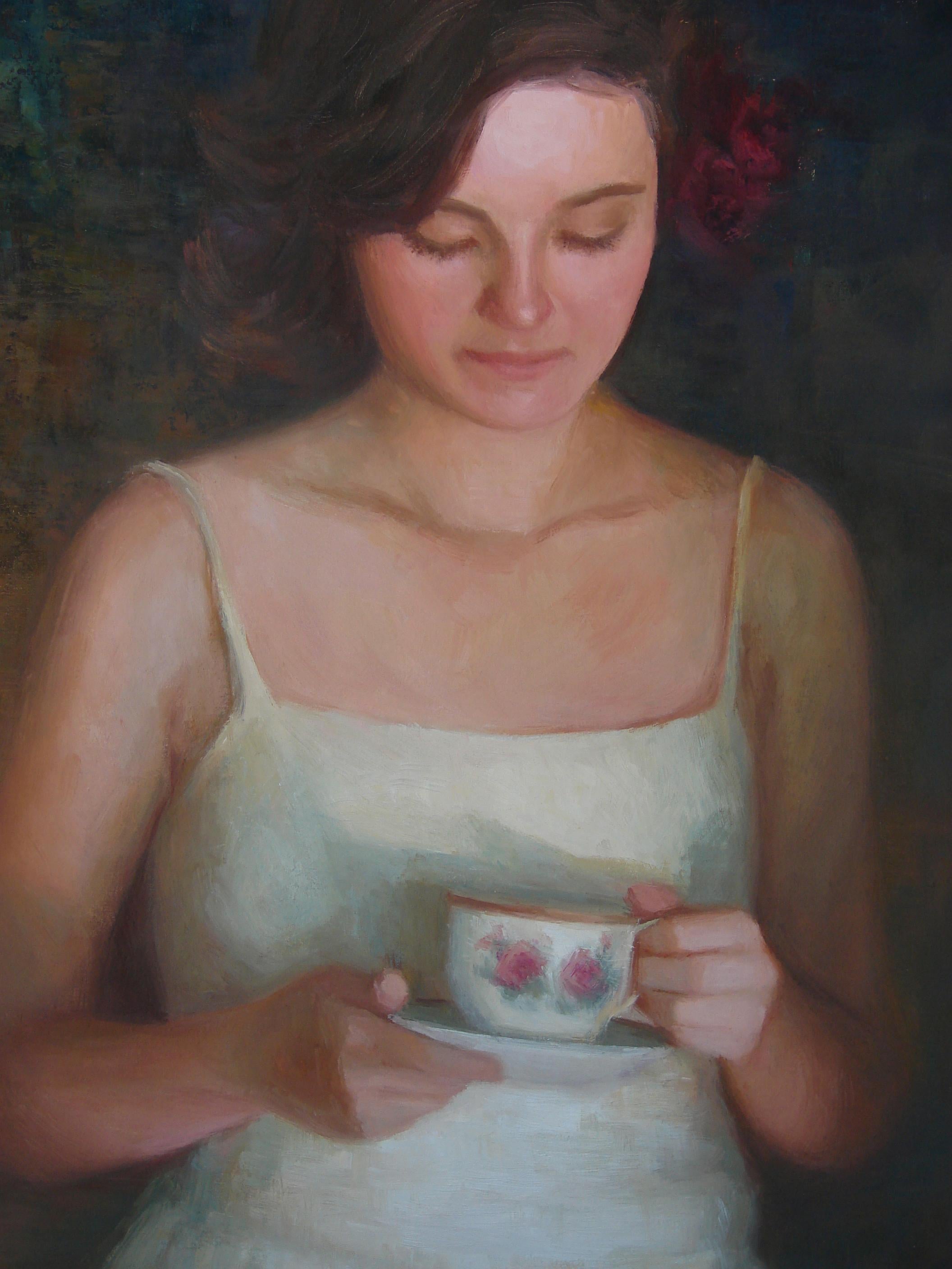 Tea and Roses, Oil Painting 1