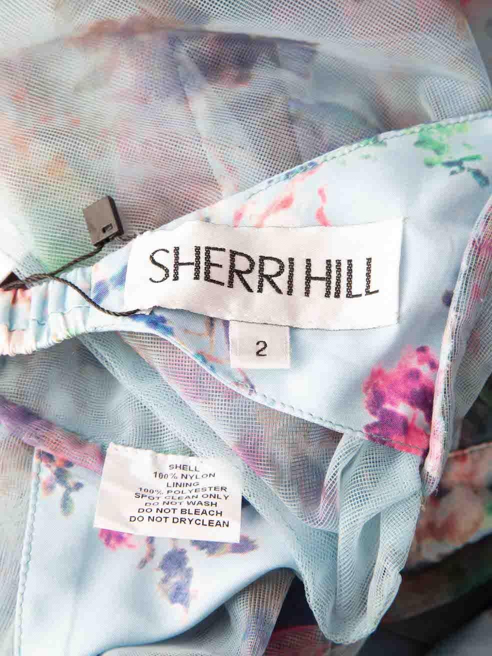 Women's Sherri Hill Floral Print Top & Skirt Co-ord Size XS For Sale