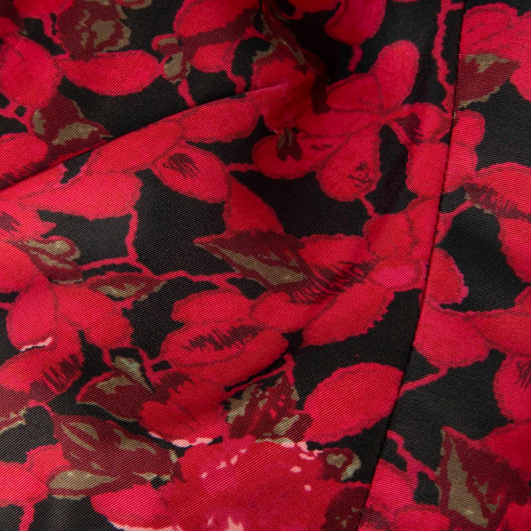 Sherri Hill Rose Print Strapless Mini Dress Size M In condizioni buone in vendita a London, GB