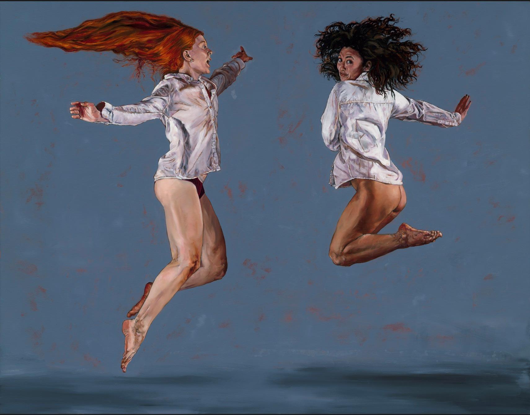 Sherri Wolfgang Figurative Painting - Taking Flight 