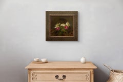 "Architecture & Peonies" (2025) Original Realist Floral Still-Life Oil Painting