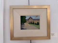 Champ de Mars, Paris Gouache Landscape by Sherrie Russ Levine