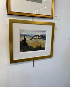 Chianti Vista by Sherrie Russ Levine, Framed Italian Countryside Painting