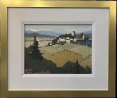 Chianti Vista by Sherrie Russ Levine, Framed Italian Countryside Painting