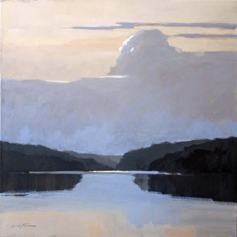 Dusk Air di Sherrie Levine, quadro quadrato di paesaggio