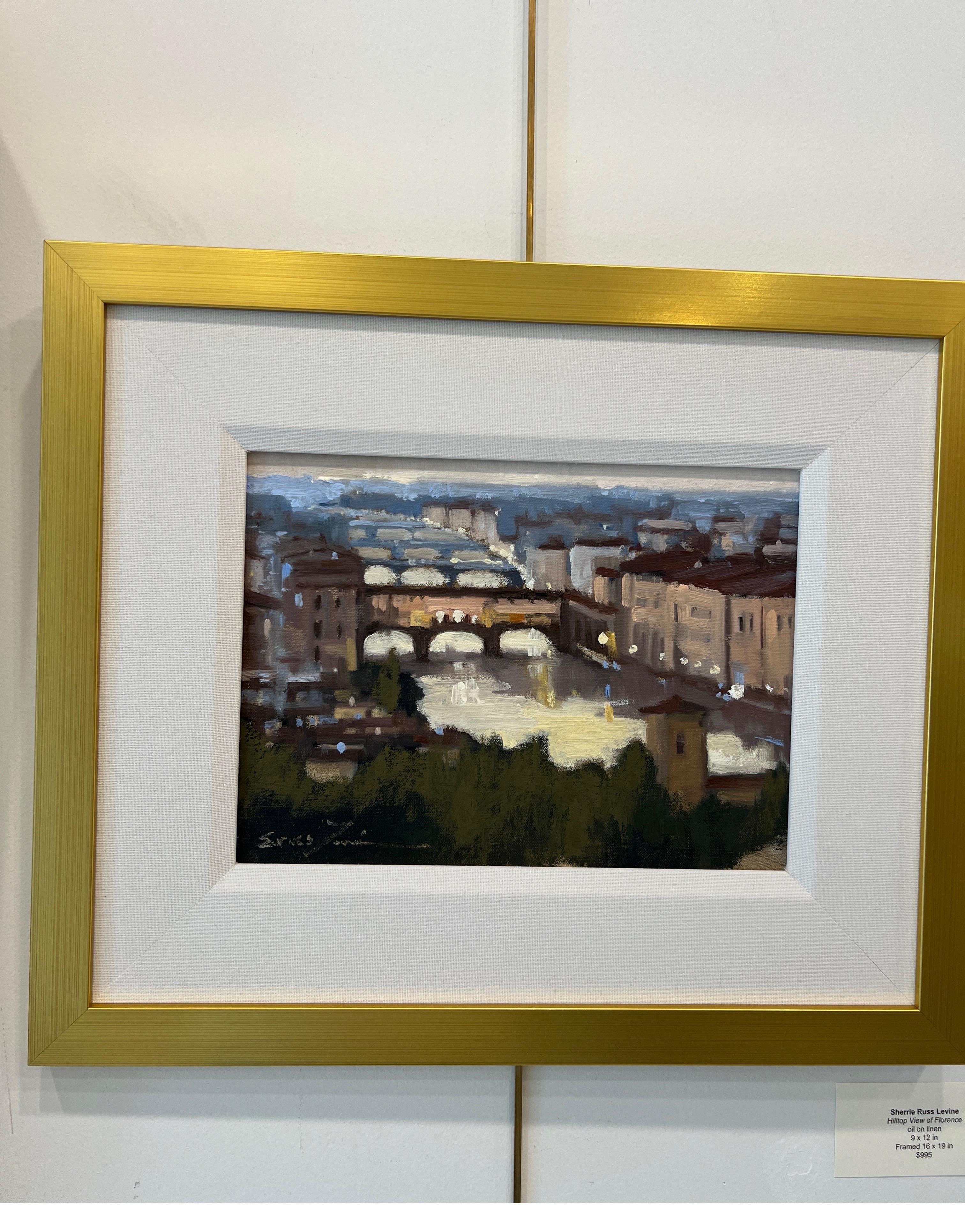 Hilltop View of Florence by Sherrie Russ Levine, Italy Painting 2