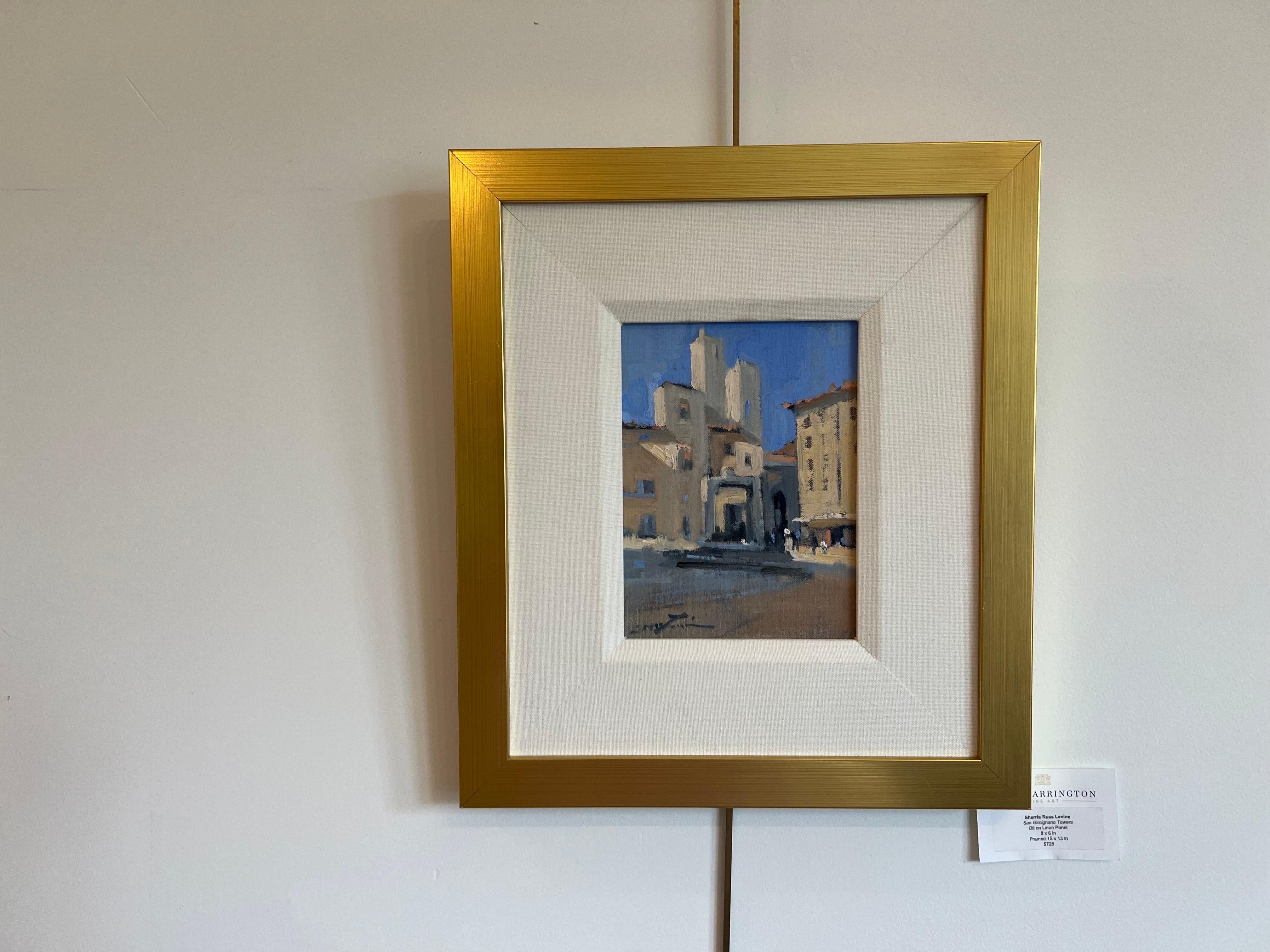 Sherrie Russ Levine, peinture d'Italie, Tours de San Gimignano 1