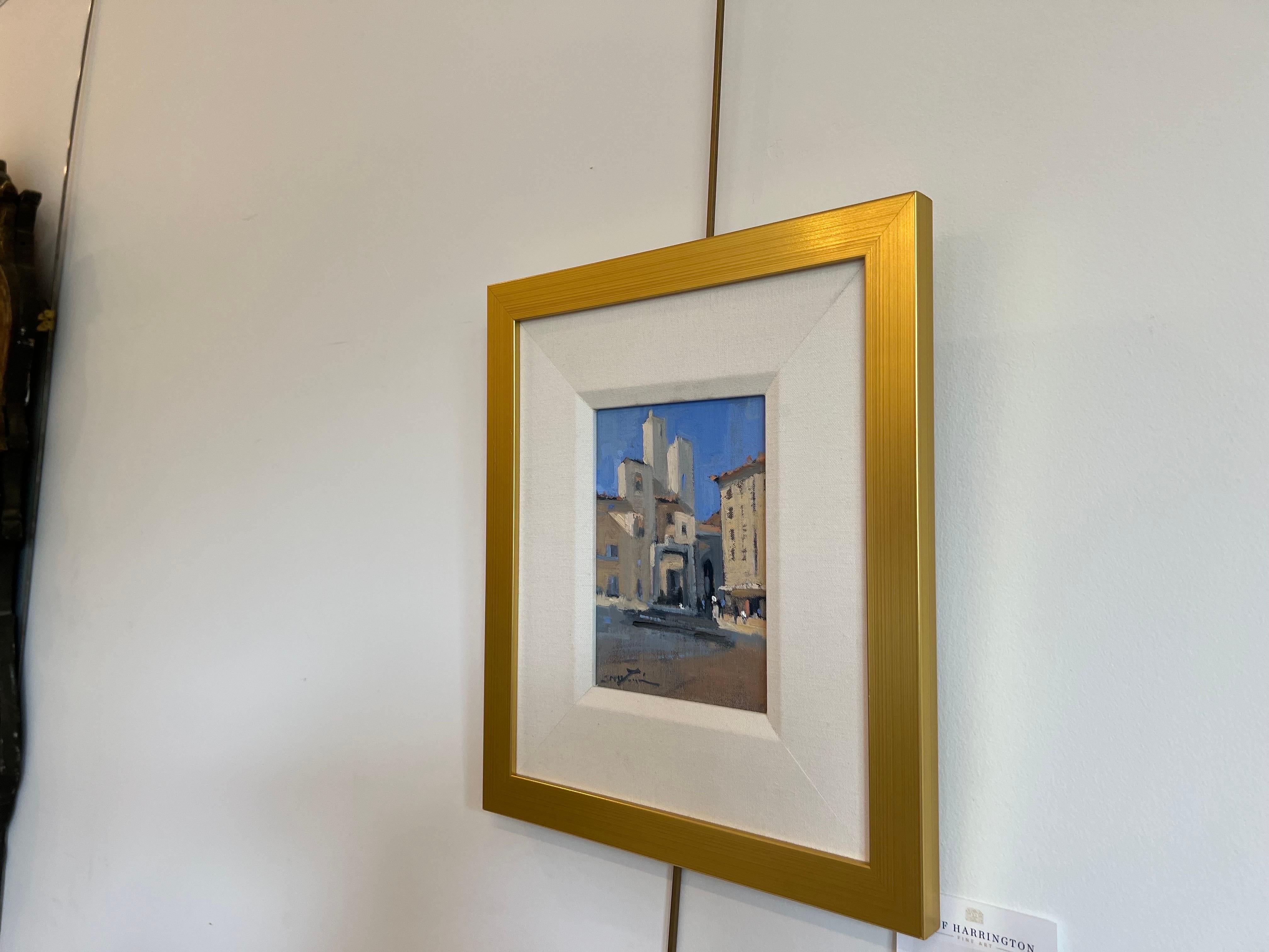 Sherrie Russ Levine, peinture d'Italie, Tours de San Gimignano 3
