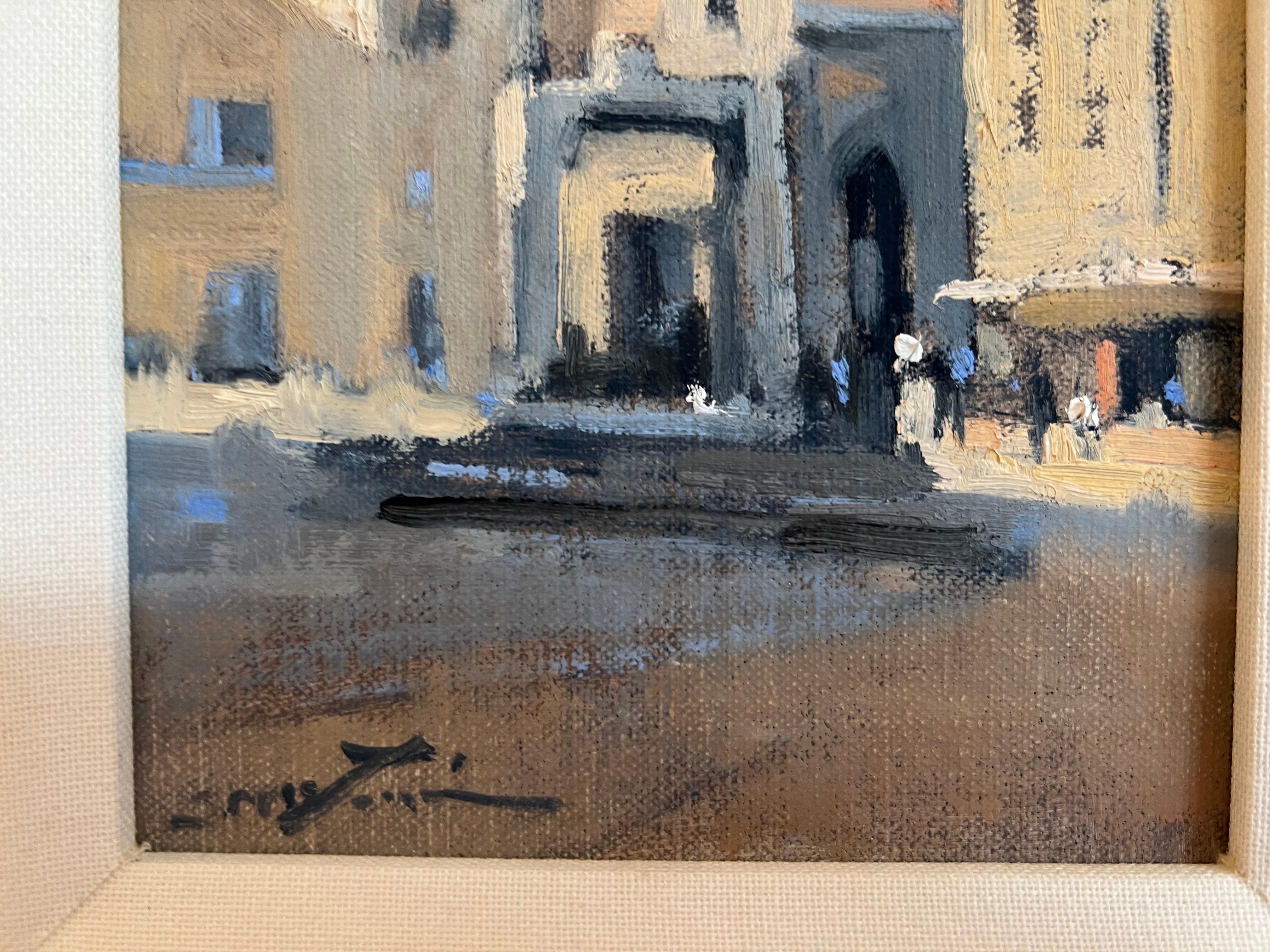 Sherrie Russ Levine, peinture d'Italie, Tours de San Gimignano 4