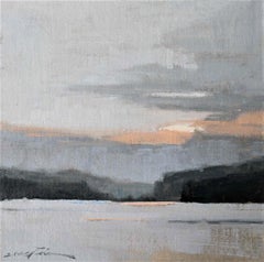 Tranquil Moments by Sherrie Russ Levine, Landscape Painting, Blue