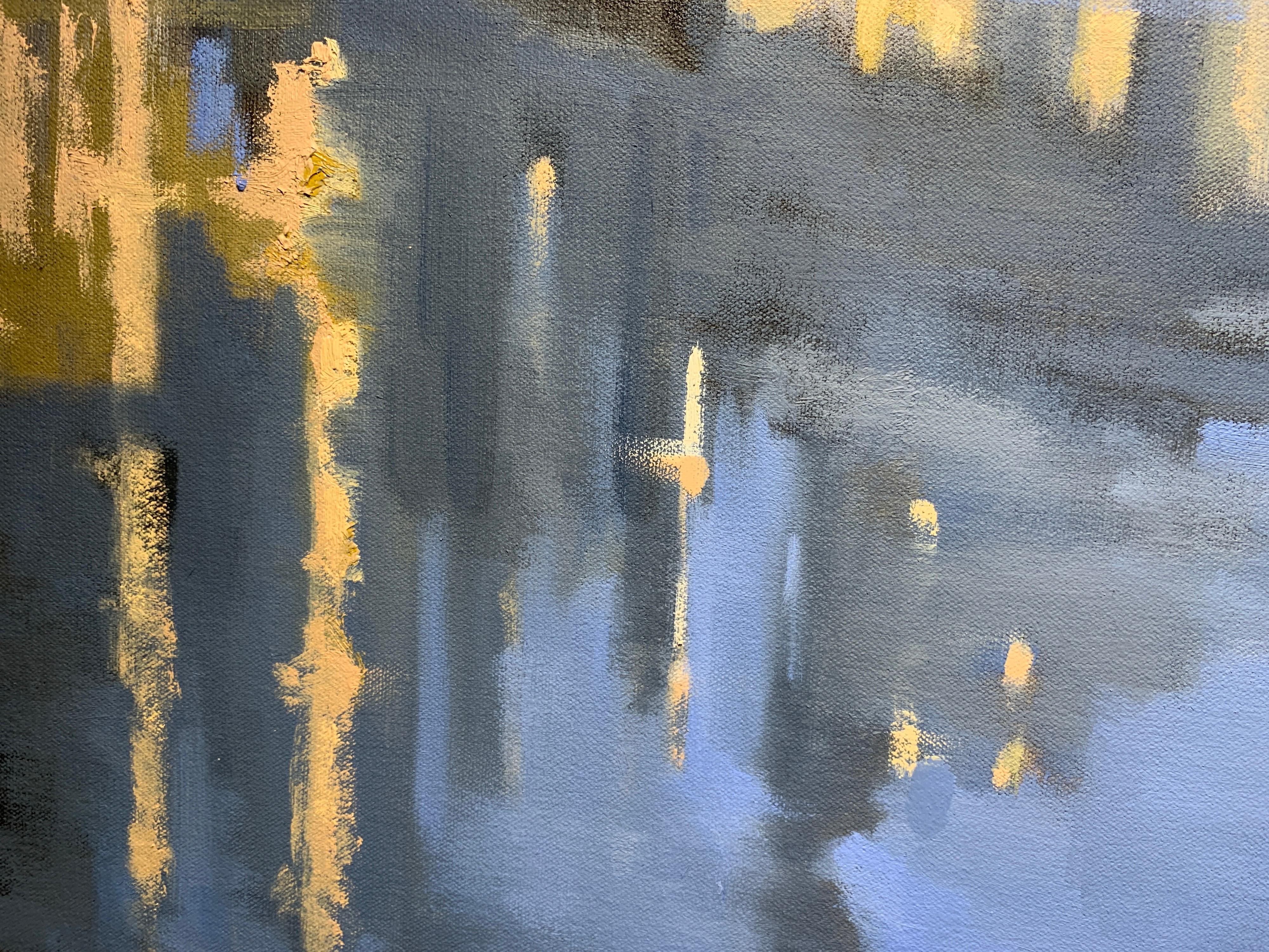 Twilight on the City by Sherrie Russ Levine, Parisian Painting, Eiffel Tower 6