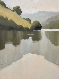 Wistful Moments by Sherrie Russ Levine, Vertical Landscapr Painting