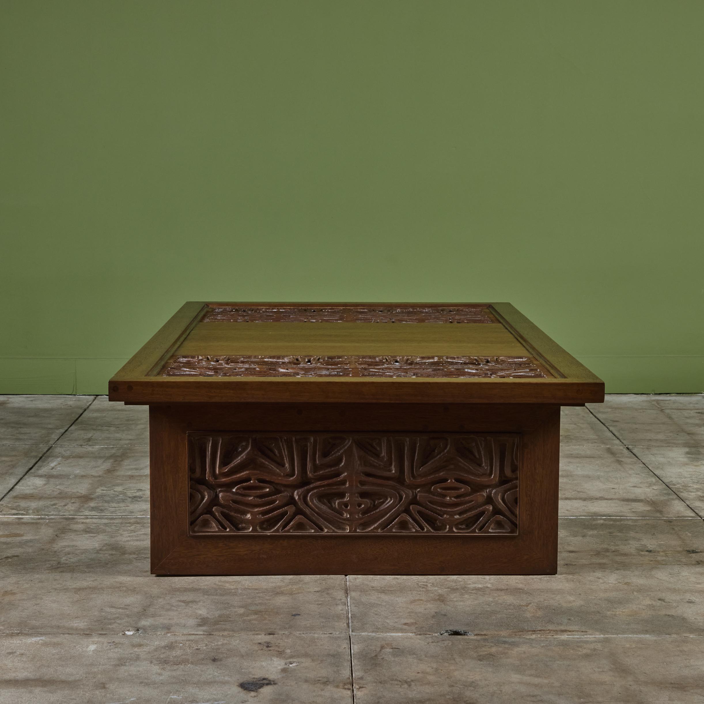 Table basse en acajou Sherrill Broudy pour Forms and Surfaces en vente 5
