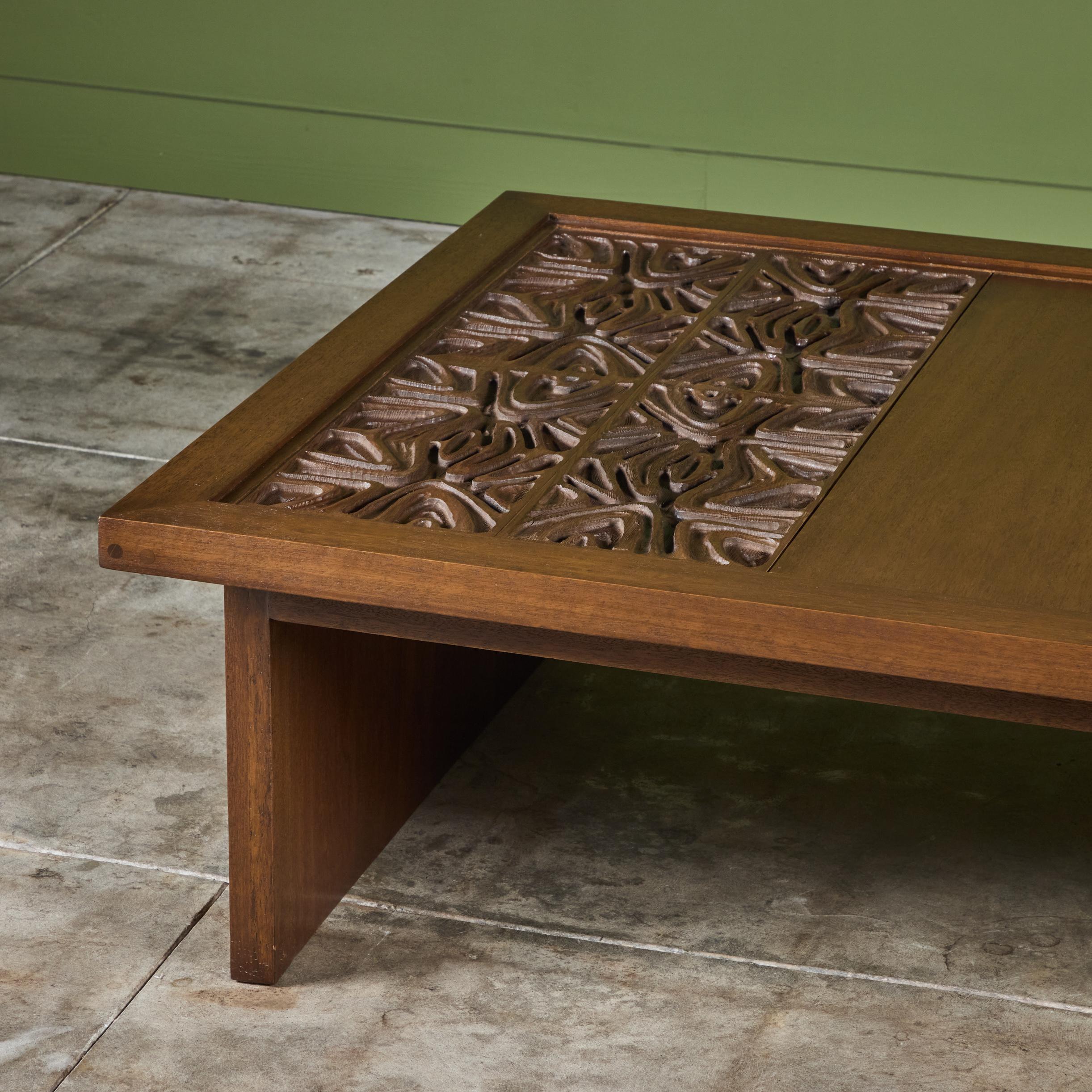 Table basse en acajou Sherrill Broudy pour Forms and Surfaces en vente 7