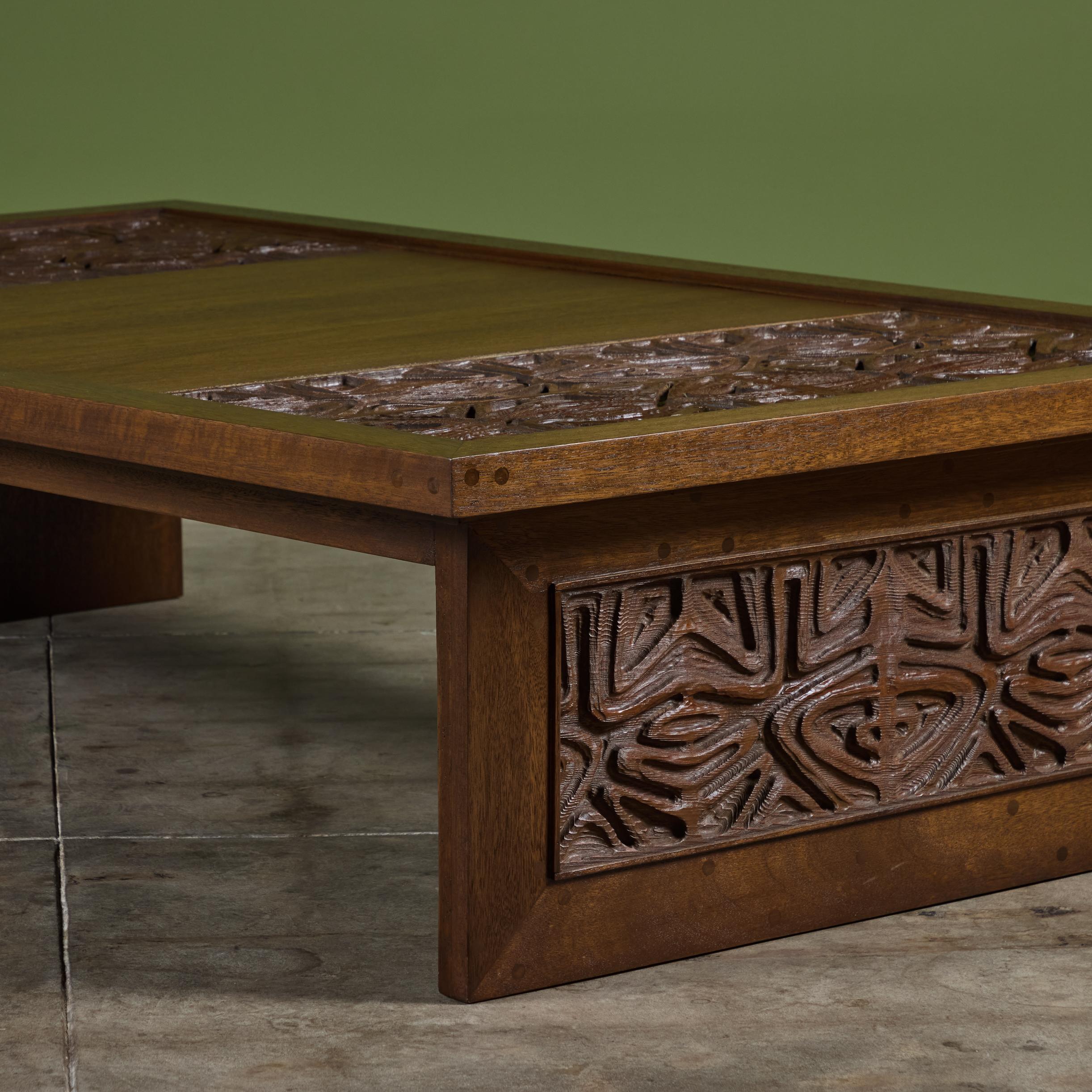 Table basse en acajou Sherrill Broudy pour Forms and Surfaces en vente 9