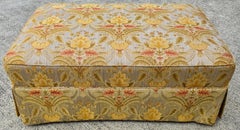 Otomana enrollable de algodón con tapiz de jacquard damasco Sherrill