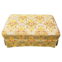 Otomana enrollable de algodón con tapiz de jacquard damasco Sherrill