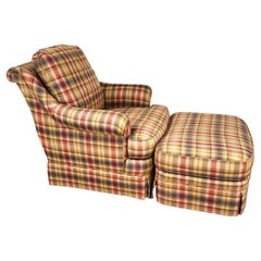 Sherrill English Country Club Chair & Ottoman